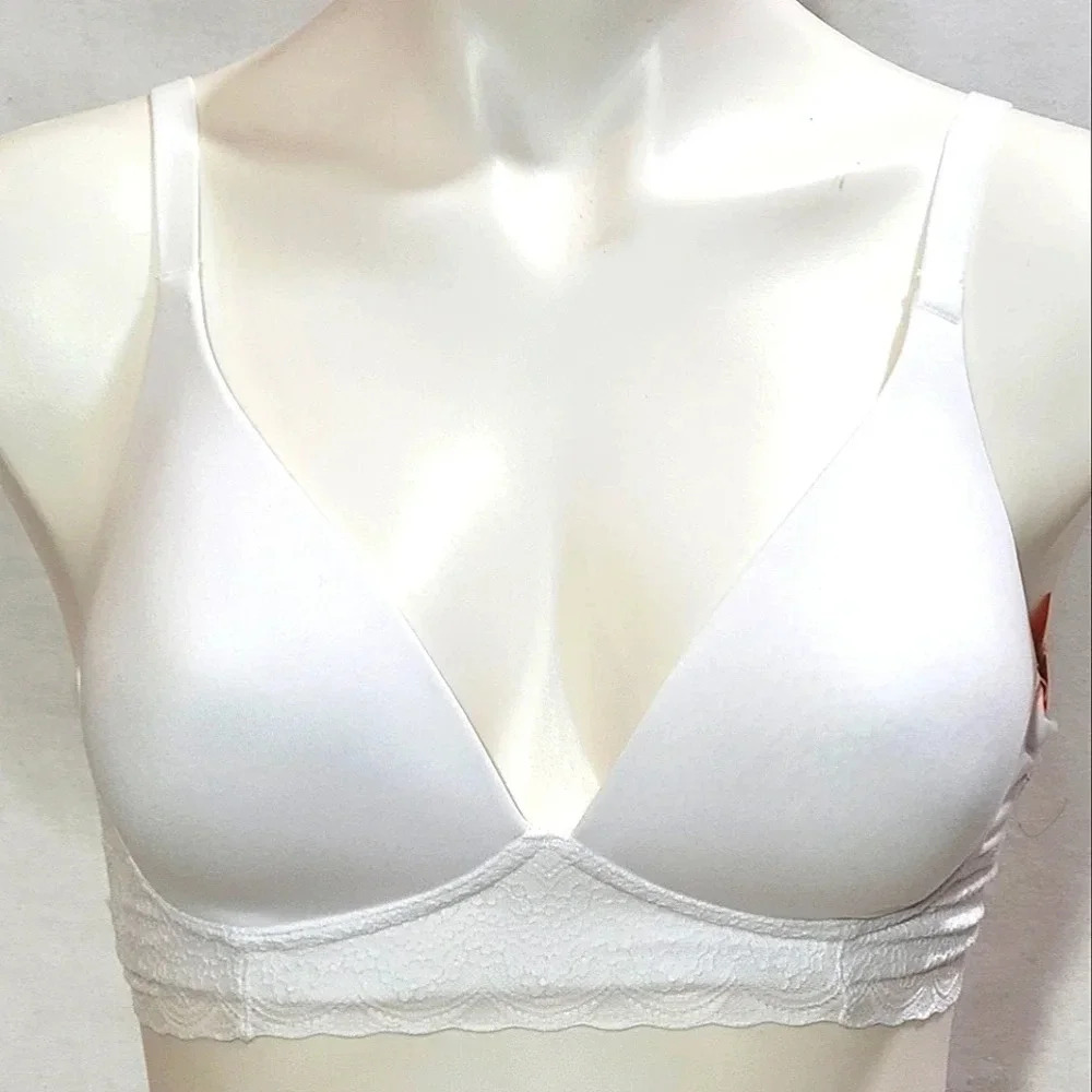 34C Warner's RO5691A RO5691C RO5691M RO5691T Simply Perfect Supersoft Lace Bra